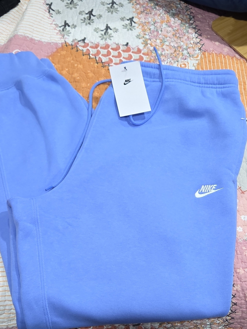 Nike Kids Light Lavender Joggers with White Swoosh